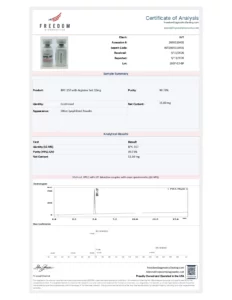 BPC-157 with Arginine Salt lab report