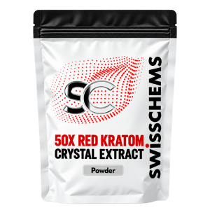 50x Red Kratom Crystal Extract Powder (Pure Micronized Mitragyna Speciosa Botanical Powder) — SwissChems