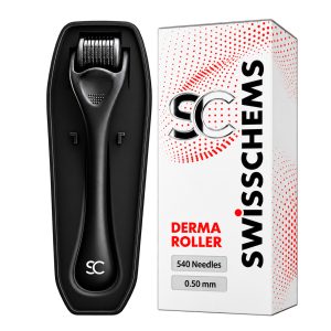 SwissChems Derma Roller System — 540 needles, 0.50 mm